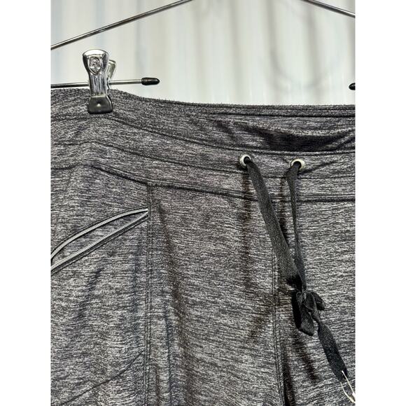Athleta Metro Slouch Pants Heather Gray Comfort Stretch Convertible Zip Pocket M - Picture 2 of 5